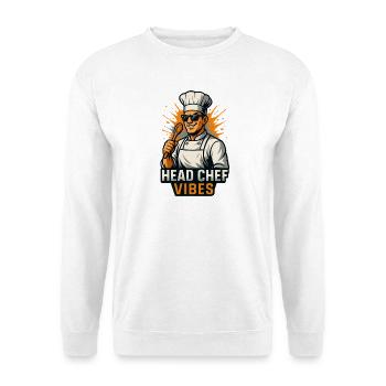 Head Chef Vibes – Cool Chef Shirt - Unisex Sweatshirt - white - Front