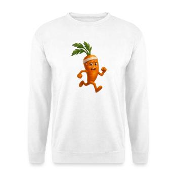 Jogging Karotten  - Unisex Pullover - Weiß - Vorne