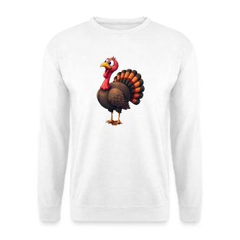 Thanksgiving Drôle Dinde de Thanksgiving - Sweat-shirt Unisexe - blanc - Devant