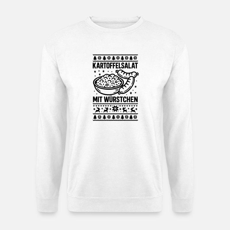 kartoffelsalat würstchen - Unisex Pullover - Weiß