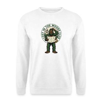 Lost in the Woods Bigfoot Club - Unisex Pullover - Weiß - Vorne