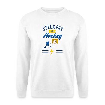 I can't I have hockey - Unisex Sweatshirt - white - Front