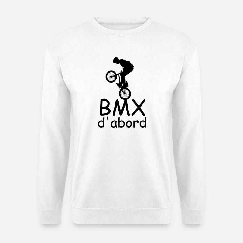 BMX First - Unisex Pullover - Weiß
