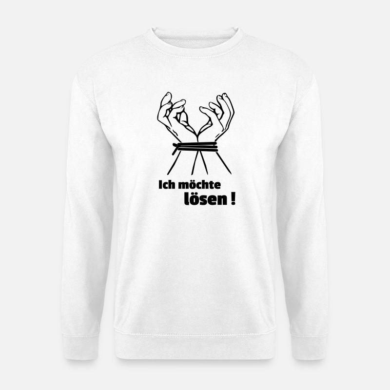 Ich möchte lösen  - Unisex Pullover - Weiß