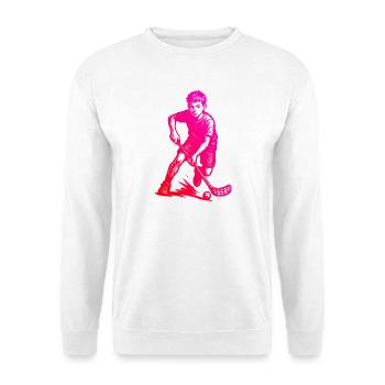 Ein Must Have für echte Unihockey - Unisex Pullover - Weiß - Vorne - Alina (178cm) & Michal (187cm)