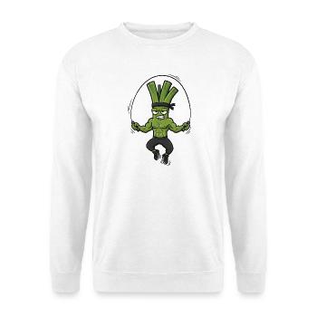 Fitness Jumping Rope Leek Onion Lover Sport - Unisex Sweatshirt - white - Front