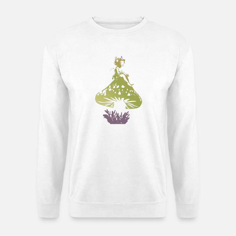 Fantasy-Pilz - Unisex Pullover - Weiß