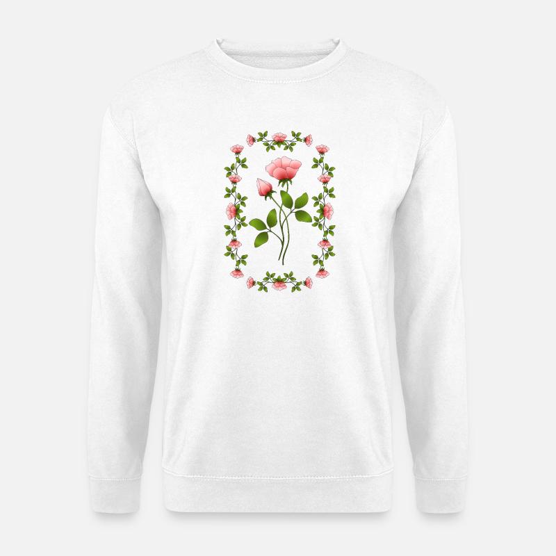 Blumen - Unisex Pullover - Weiß