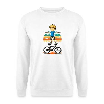 Cyclisme artistique, Cyclisme artistique, Cyclisme en salle, garçon - Sweat-shirt Unisexe - blanc - Devant
