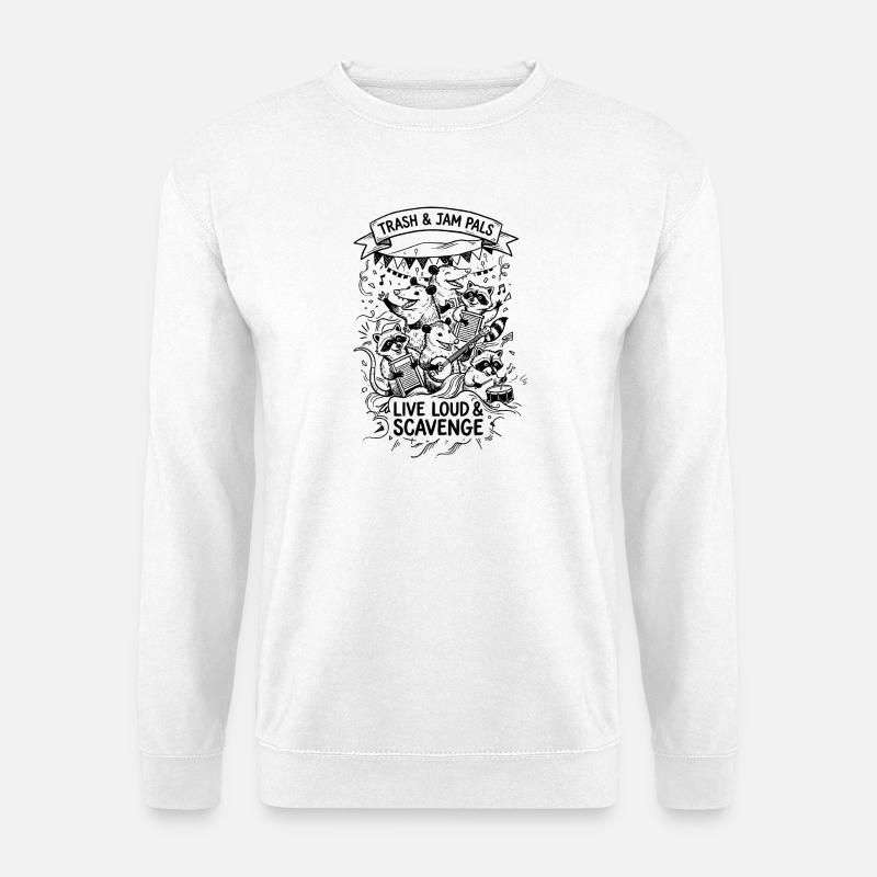 Trash and Jam Pals - Unisex Pullover - Weiß