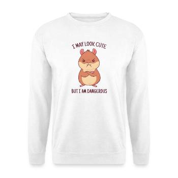 Je peux avoir l’air mignonne, mais je suis dangereuse ! - Sweat-shirt Unisexe - blanc - Devant
