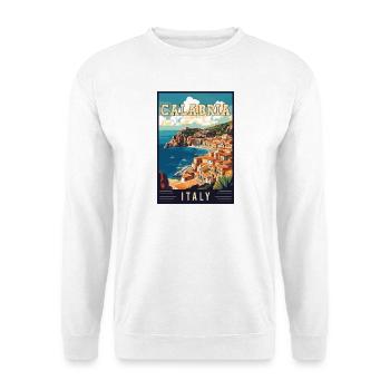 Entdecken Sie die rustikale Schönheit Kalabriens in Italien - Unisex Pullover - Weiß - Vorne