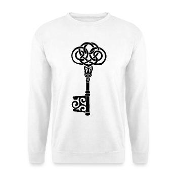 Black Celtic Key - Unisex Sweatshirt - white - Front
