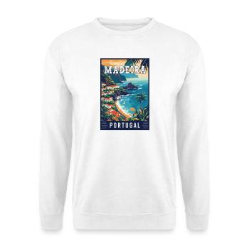Entdecken Sie die Schönheit Madeiras in Portugal - Unisex Pullover - Weiß - Vorne