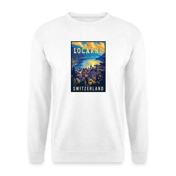 Entdecken Sie Ruhe in Locarno – Schweiz - Unisex Pullover - Weiß - Vorne