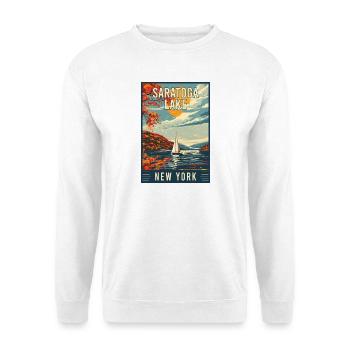 Discover Saratoga Lake In New York State - Unisex Sweatshirt - white - Front