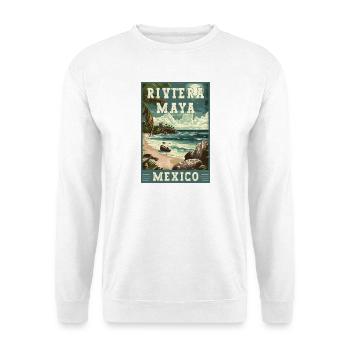 Découvrez le Paradis en Riviera Maya - Mexique - Sweat-shirt Unisexe - blanc - Devant