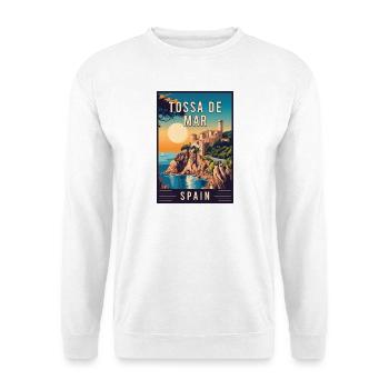 Discover Captivating Tossa de Mar in Spain - Unisex Sweatshirt - white - Front