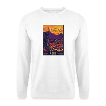 Découvrez la vibrante Cusco au Pérou - Art du voyage - Sweat-shirt Unisexe - blanc - Devant