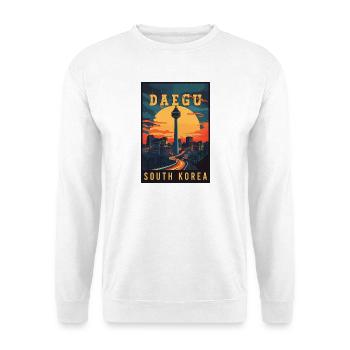 Entdecken Sie das lebendige Daegu in Südkorea - Unisex Pullover - Weiß - Vorne