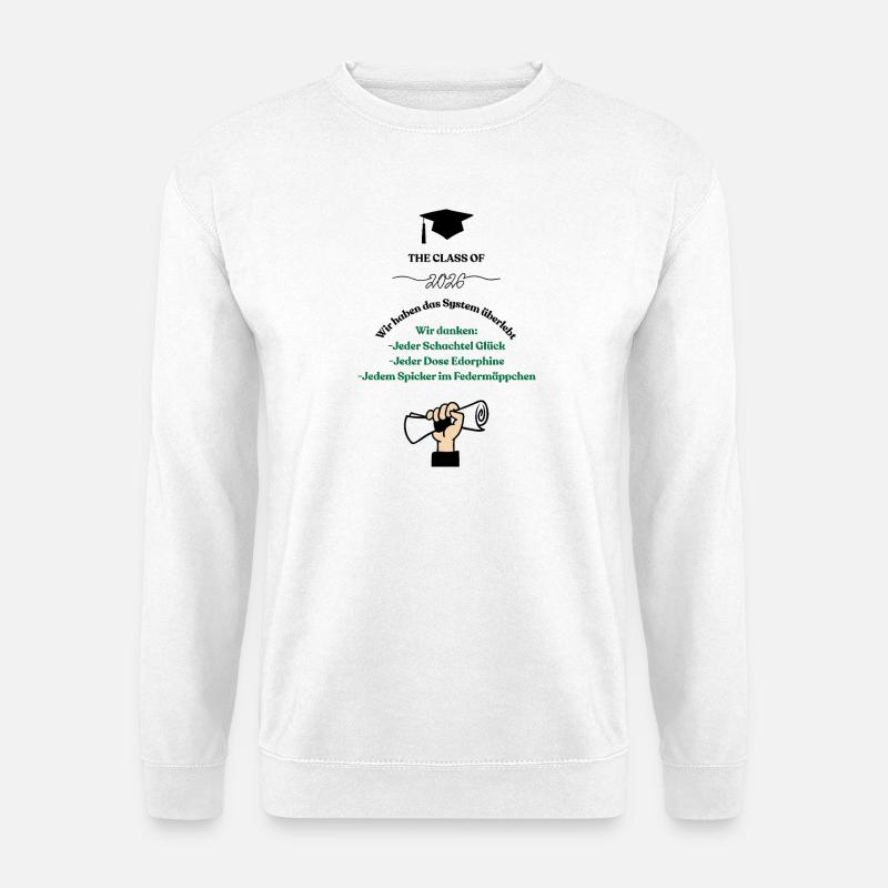 Schulabschluss Design 2026 - Unisex Pullover - Weiß