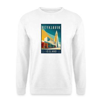 Experience Nordic Cityscape of Reykjavik Iceland - Unisex Sweatshirt - white - Front