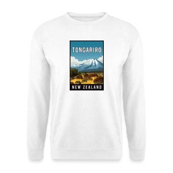Explore Tongariro in New Zealand - Unisex Sweatshirt - white - Front