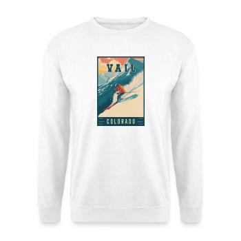 Experience Mountain Ski Town Vail in Colorado - Unisex Sweatshirt - white - Front
