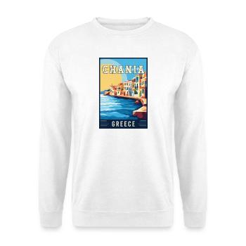Discover Stunning Chania in Greece - Unisex Sweatshirt - white - Front