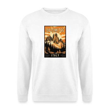 Discover Majestic Dolomites in Italy - Unisex Sweatshirt - white - Front
