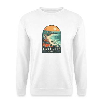 Erkunde das tropische Paradies Sayulita, Mexiko - Unisex Pullover - Weiß - Vorne