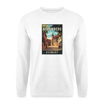 Vivez le magnifique Nuremberg historique en Allemagne - Sweat-shirt Unisexe - blanc - Devant
