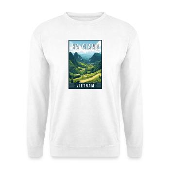 Découvrez les majestueux paysages de Ha Giang au Vietnam - Sweat-shirt Unisexe - blanc - Devant