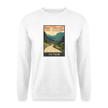 Experience Landscapes of Ha Giang in Vietnam - Unisex Sweatshirt - white - Front