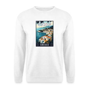 Experience Island Charm of Corfu in Greece - Unisex Sweatshirt - white - Front