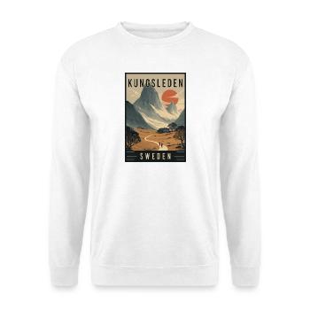 Découvrez les sentiers de randonnée du Kungsleden en Suède - Sweat-shirt Unisexe - blanc - Devant
