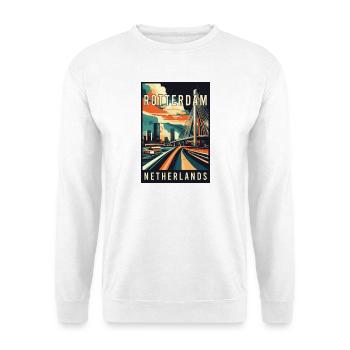 Explore Stunning Rotterdam in Netherlands - Unisex Sweatshirt - white - Front