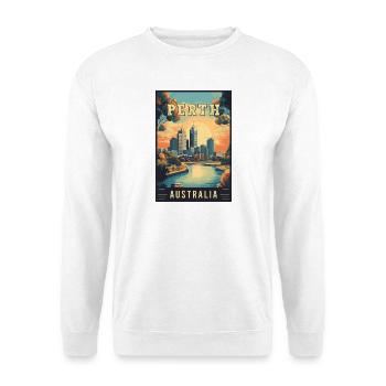 Discover City by the Swan River Perth in Australia - Unisex Sweatshirt - white - Front
