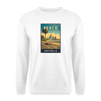 Experience City by the Swan River Perth Australia - Unisex Sweatshirt - white - Front