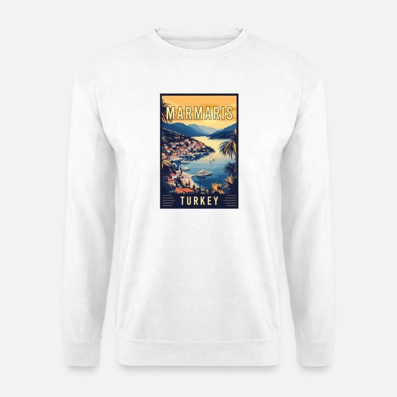 Explore Enchanting Marmaris in Turkey - Unisex Sweatshirt - white