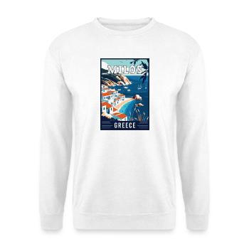 Découvrez la beauté époustouflante de Milos en Grèce - Sweat-shirt Unisexe - blanc - Devant