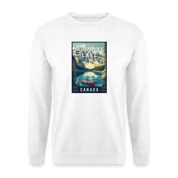 Explorer le lac Moraine au Canada Parc national de Banff - Sweat-shirt Unisexe - blanc - Devant