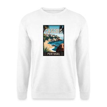 Experience Coastal Beauty of Cascais in Portugal - Unisex Sweatshirt - white - Front