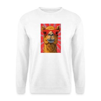Kamel - Unisex Pullover - Weiß - Vorne