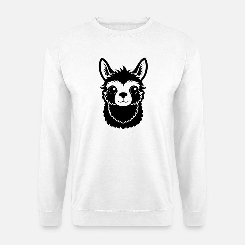 Neuseeländisches Alpaca - Unisex Pullover - Weiß