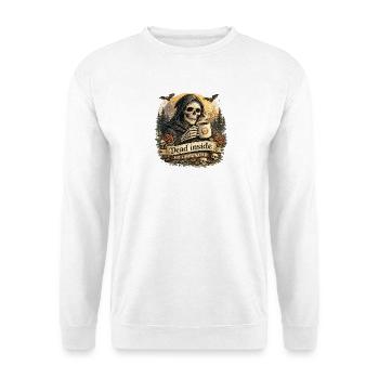 Mort und Café Caffeiné - Unisex Pullover - Weiß - Vorne