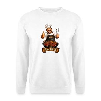 Le chef au grill - Sweat-shirt Unisexe - blanc - Devant