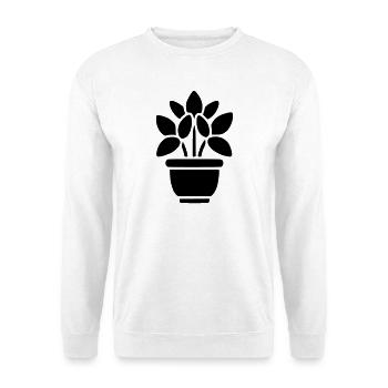 Pot de fleurs Plante d’intérieur Maman Jardinière - Sweat-shirt Unisexe - blanc - Devant
