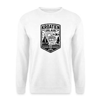 Kroatien Urlaub - Unisex Pullover - Weiß - Vorne