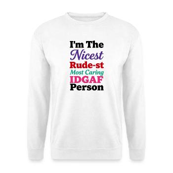 Der schönste Farbbösewicht - Unisex Pullover - Weiß - Vorne